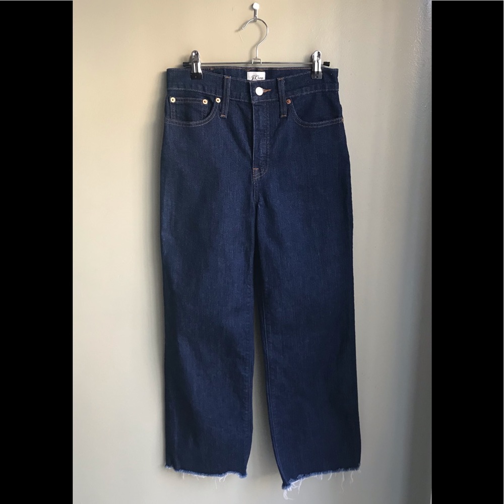 J.Crew Slim Wide-Leg Jean In Rinse Wash Jeans Size: 26